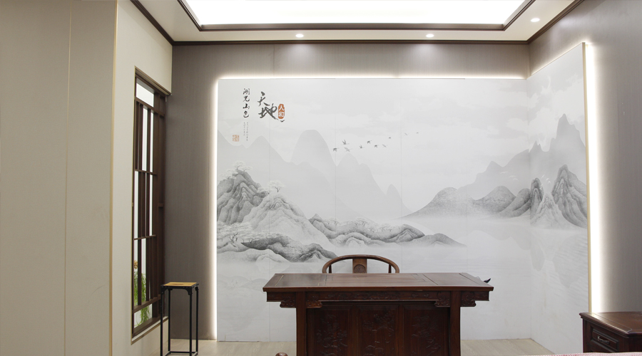 蜂窩大板背景牆效果（guǒ）